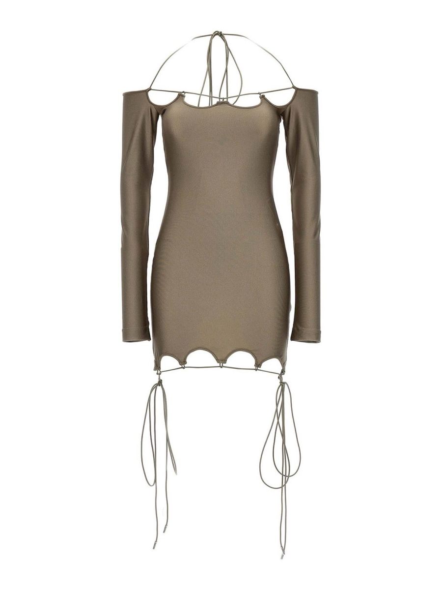 The Attico Robe Au Genou - Beige