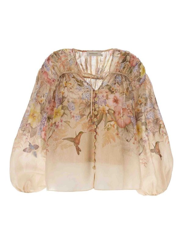 Zimmermann Blouse - Couleur Chair