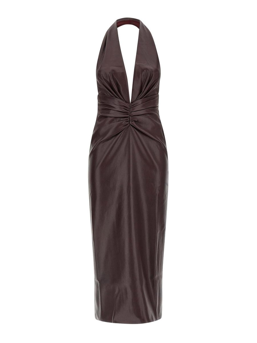 The Andamane Robe Au Genou - Rouge Brun