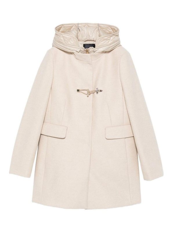 Fay Manteau Court - Blanc