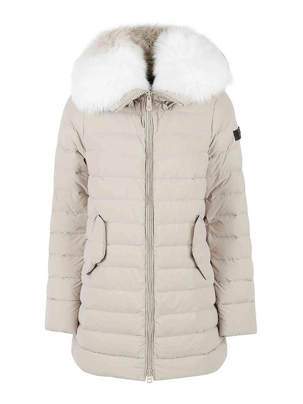 Peuterey Manteau Au Genou - Beige