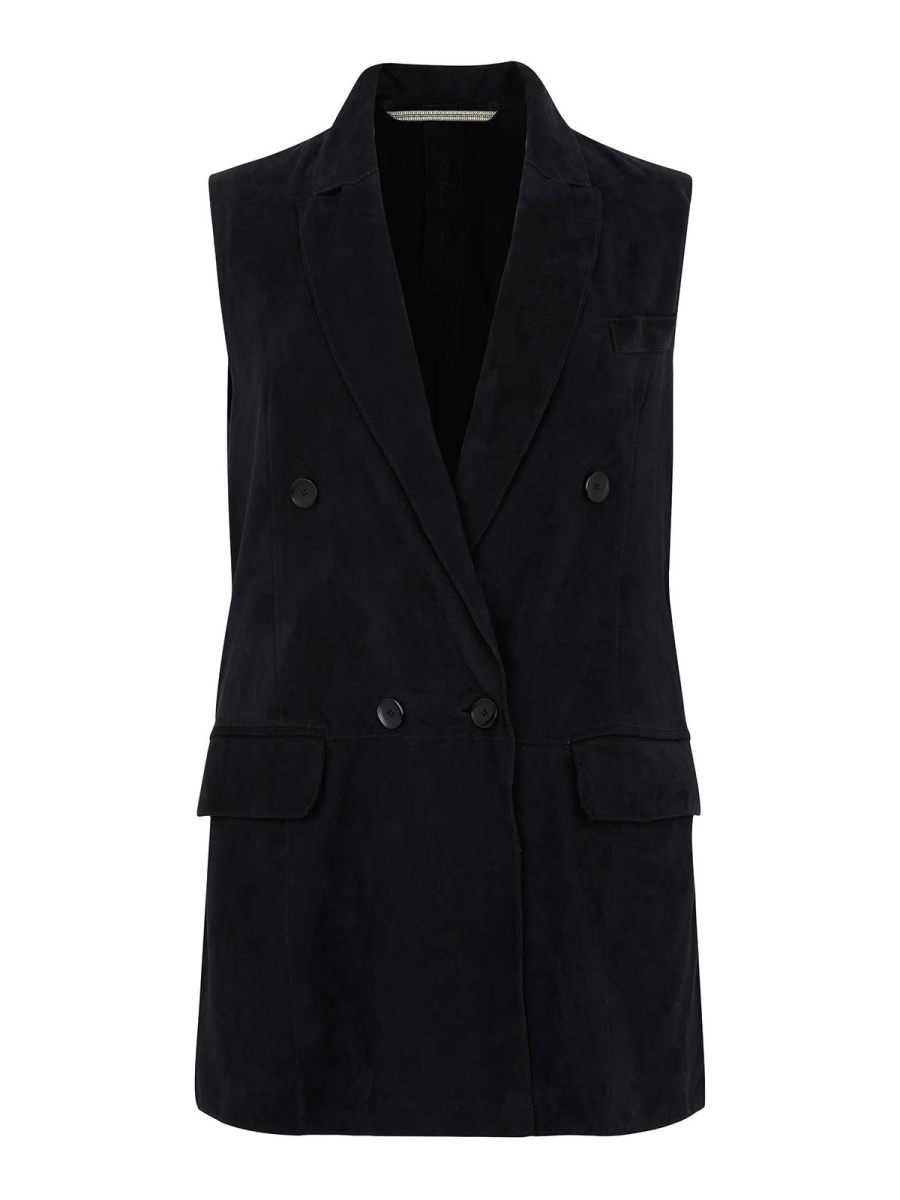 The jack leathers Gilet - Bleu