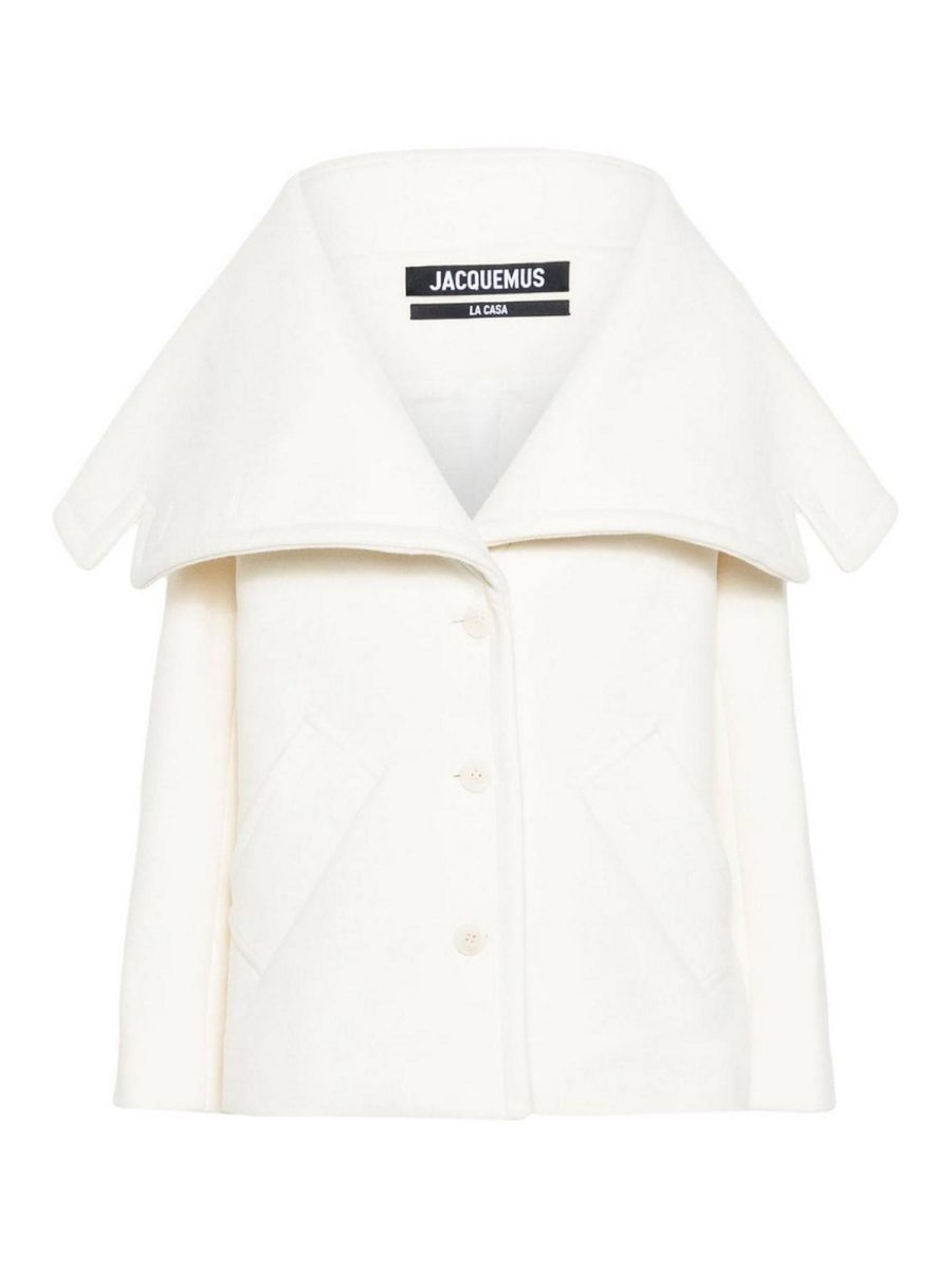Jacquemus Manteau Court - Blanc
