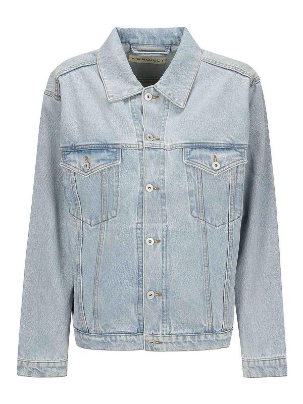 Y/Project Veste En Jean - Bleu