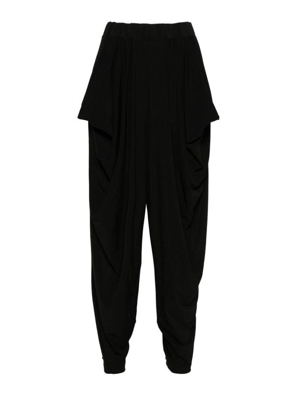 Pleats Please Issey Miyake Pantalons Décontractés - Noir