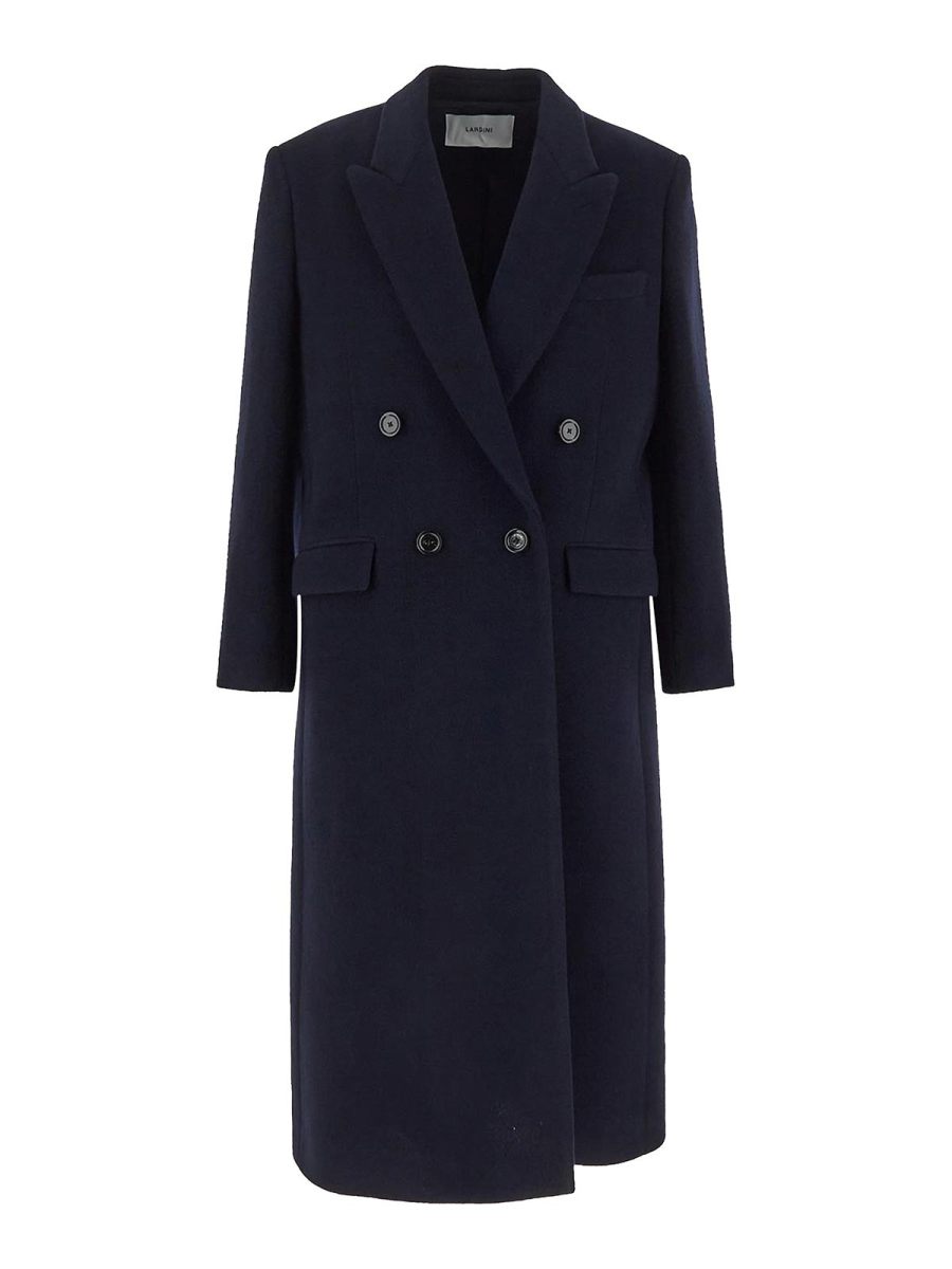 Lardini Manteau Au Genou - Noir