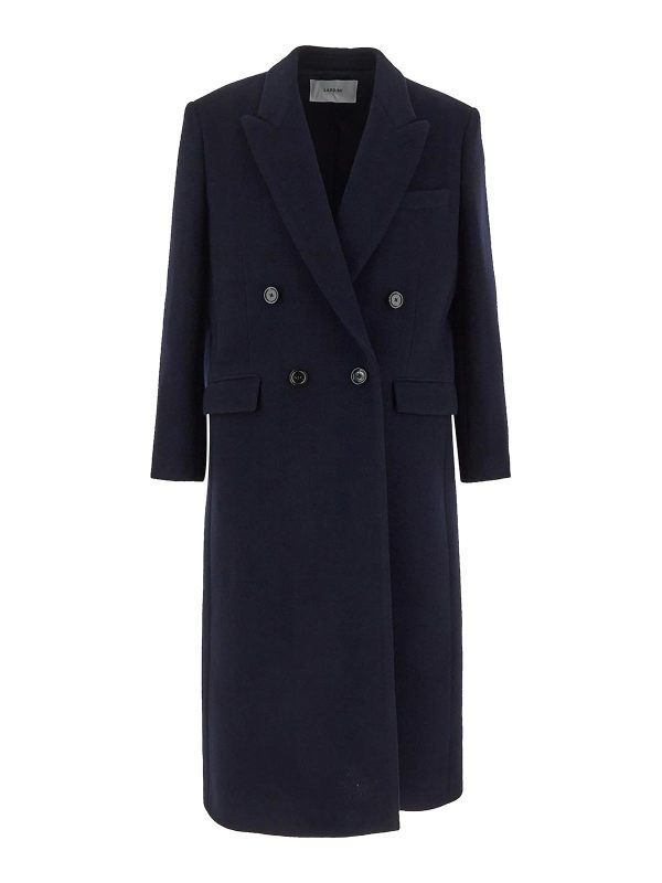 Lardini Manteau Au Genou - Noir