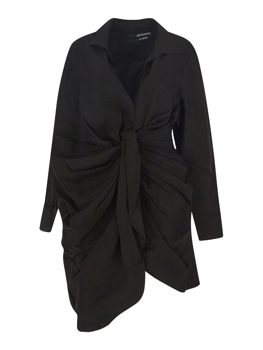 Jacquemus Robe Au Genou - Noir