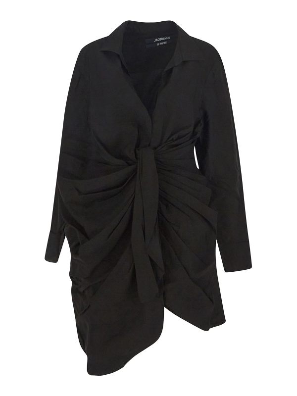 Jacquemus Robe Au Genou - Noir