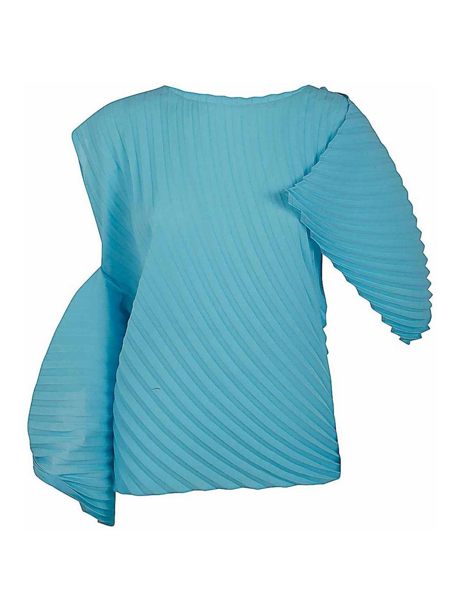 Pleats Please Issey Miyake Chemise - Bleu