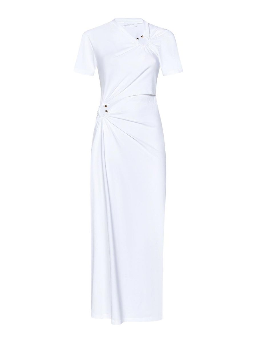 Rabanne Maxi Robe - Blanc