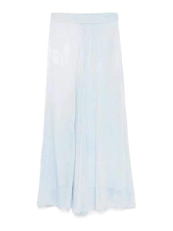 Forte Forte Jupe Midi - Bleu Clair
