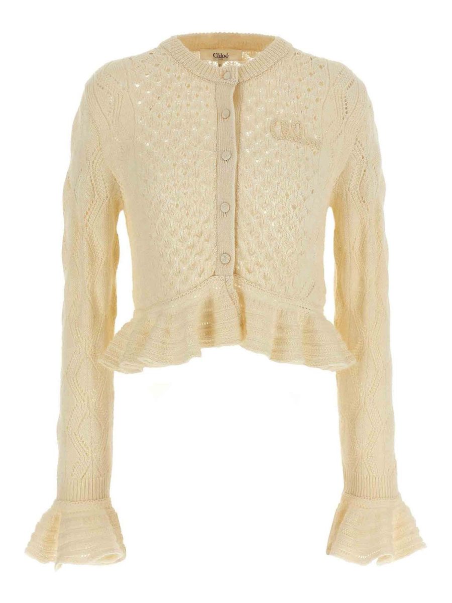 Chloe' Cardigan - Blanc