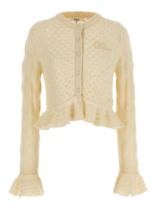 Chloe' Cardigan - Blanc