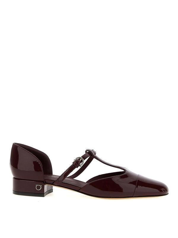Salvatore Ferragamo Ballerines - Rouge Brun