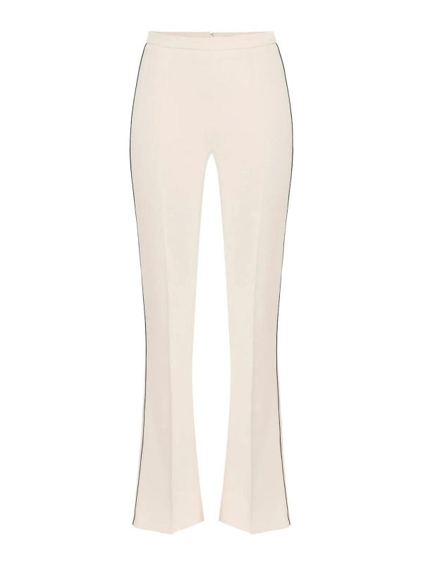 Elisabetta Franchi Pantalons Décontractés - Blanc