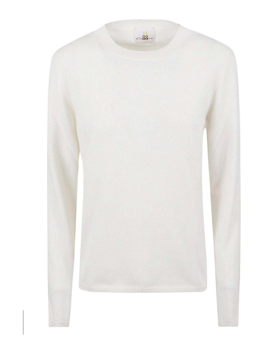 Eleven88 Pull Col Rond - Blanc