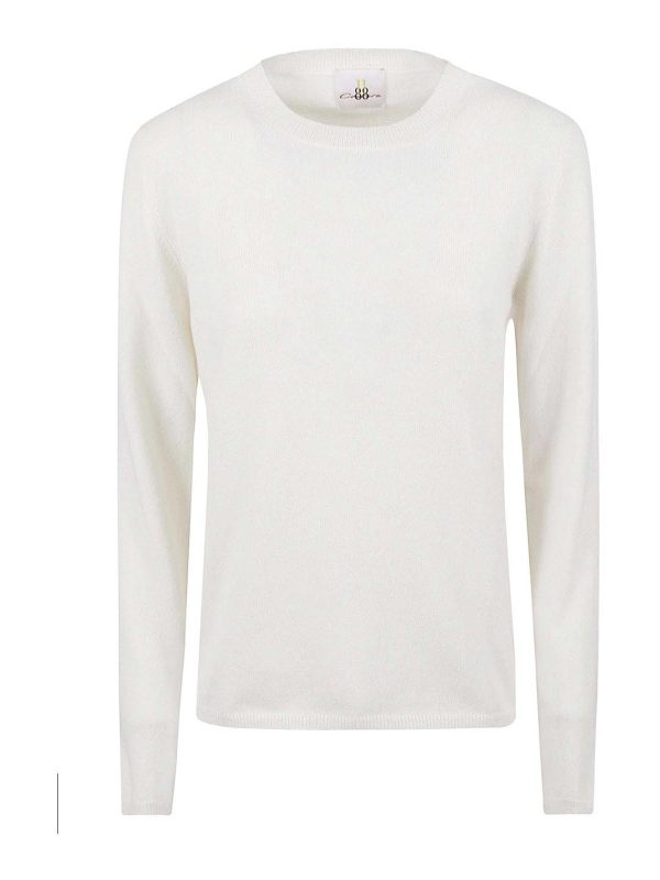 Eleven88 Pull Col Rond - Blanc