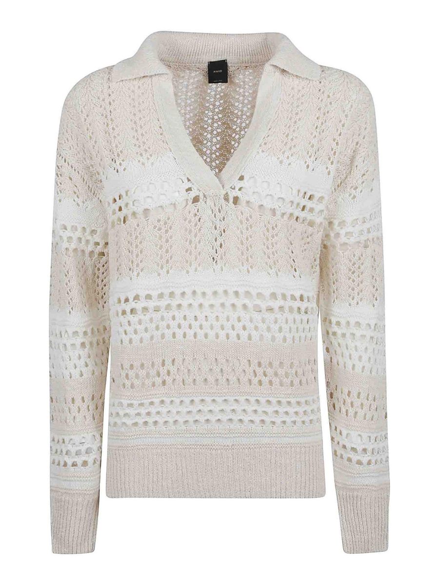 Pinko Pull Col Bateau - Blanc