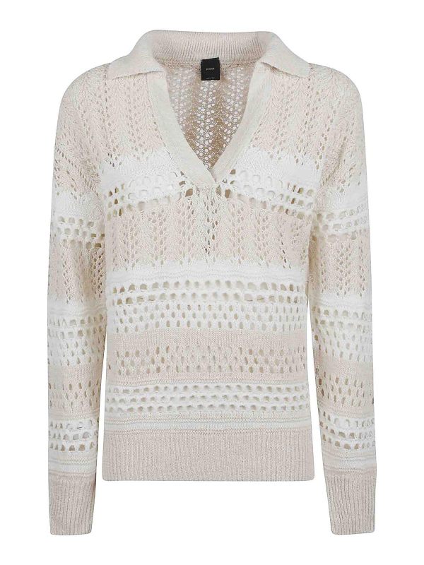 Pinko Pull Col Bateau - Blanc