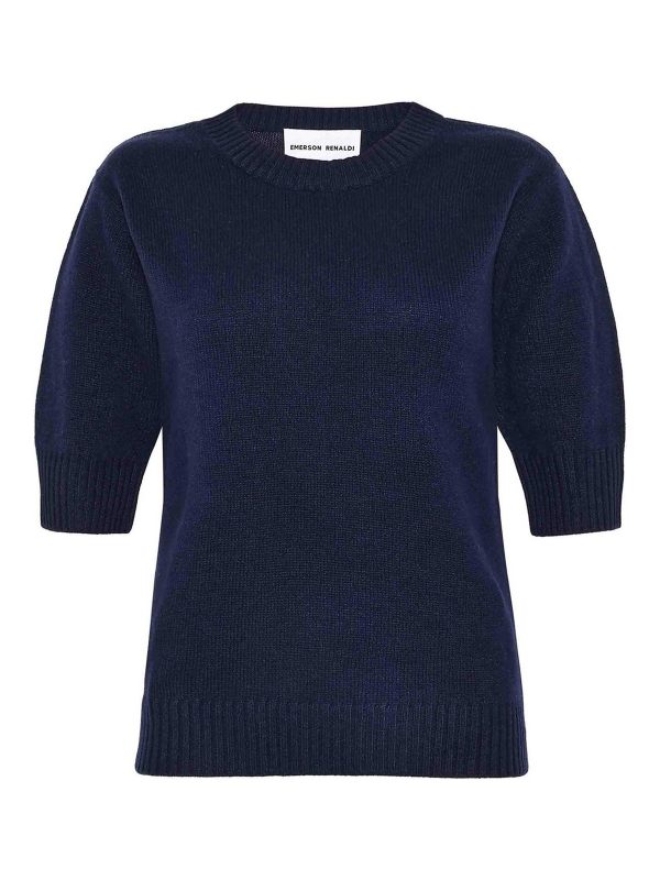 Emerson Renaldi Pull Col Rond - Bleu Foncé
