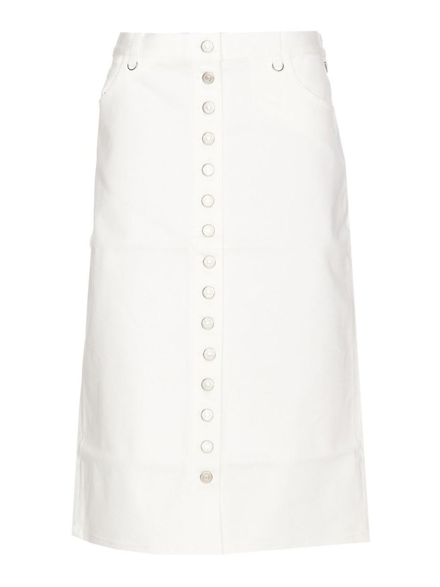 Courreges Jupe Midi - Blanc