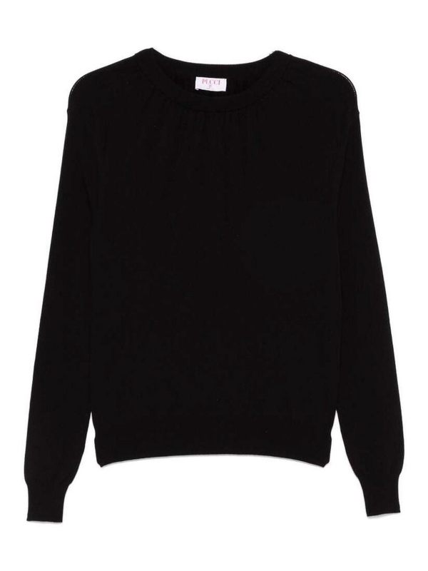 Emilio Pucci Pull Col Rond - Noir