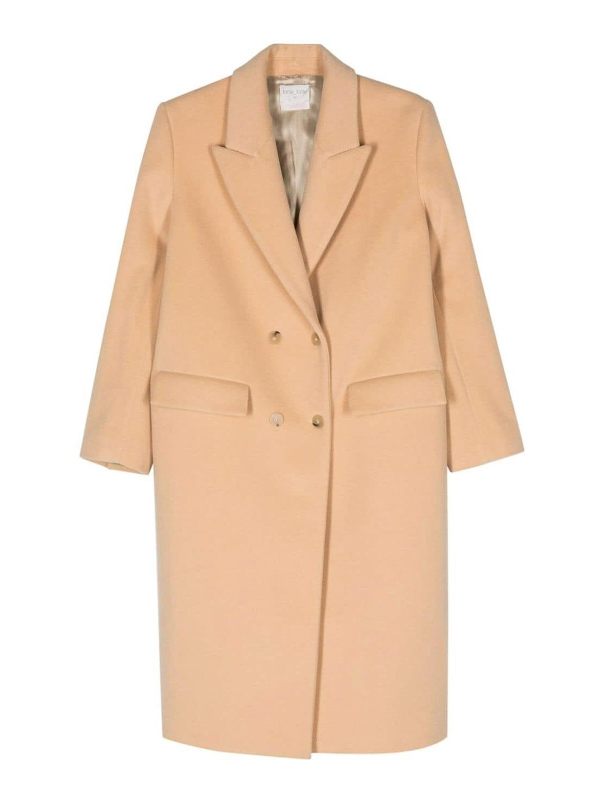 Forte Forte Manteau Au Genou - Crème
