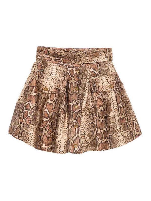 Zimmermann Mini Jupe - Beige