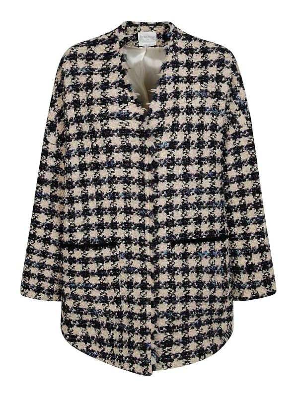 Forte Forte Manteau Court - Gris