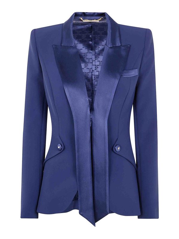 Elisabetta Franchi Veste Casual - Bleu