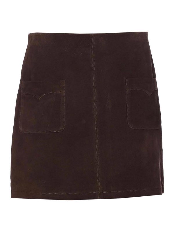 Zadig & Voltaire Jupe Midi - Marron