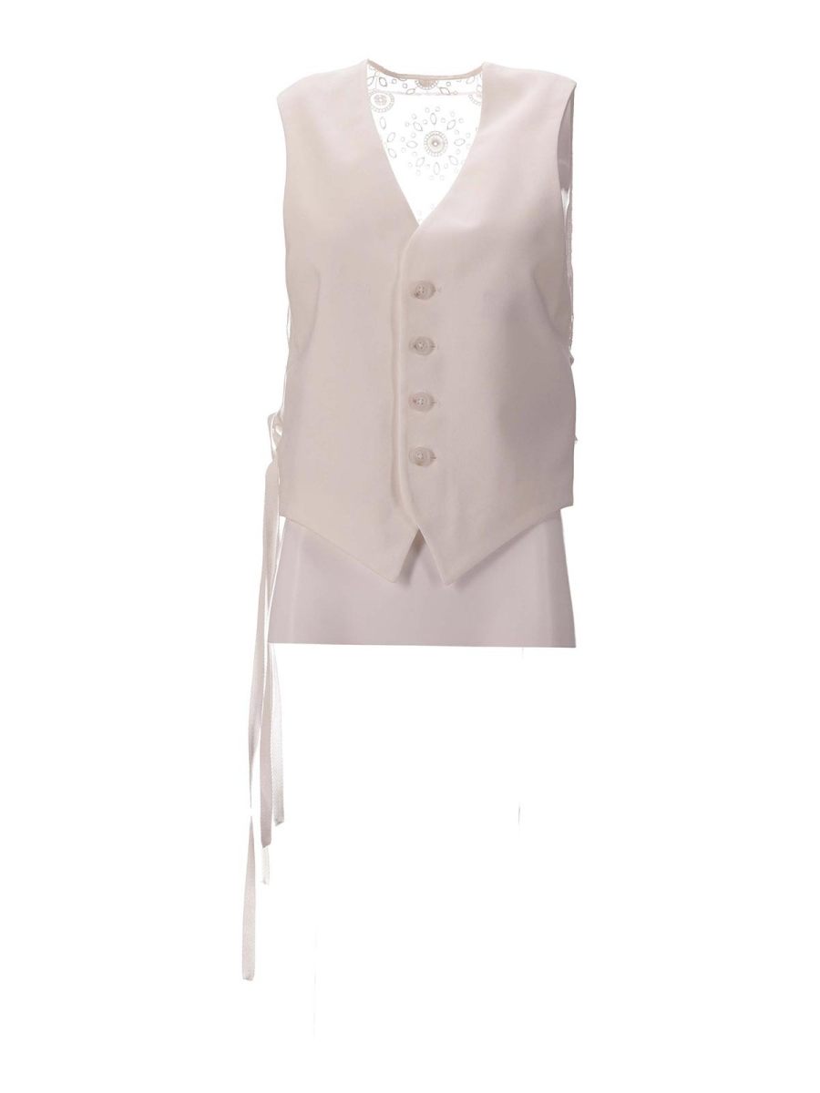 Ann Demeulemeester Top - Blanc