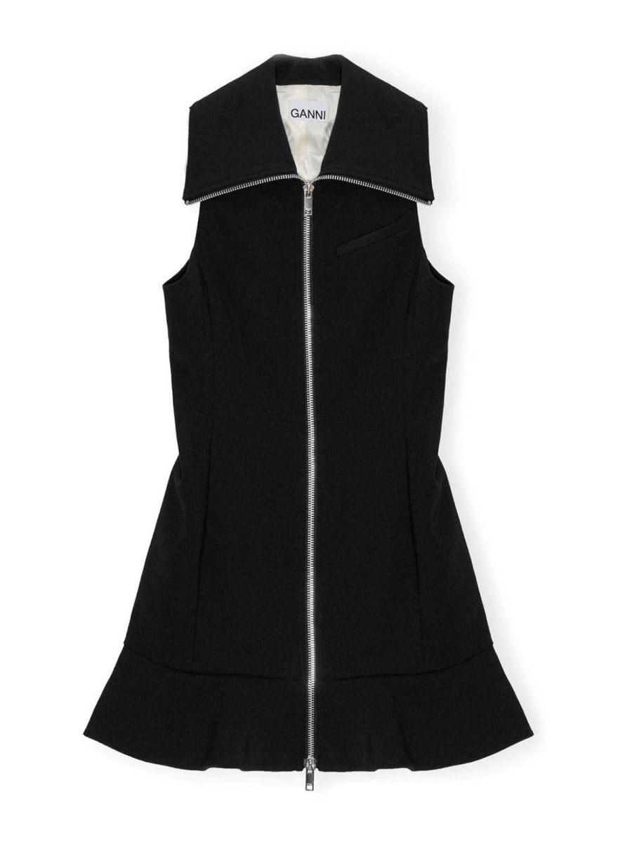 Ganni Robe Courte - Noir