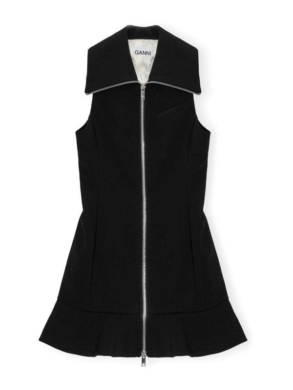 Ganni Robe Courte - Noir