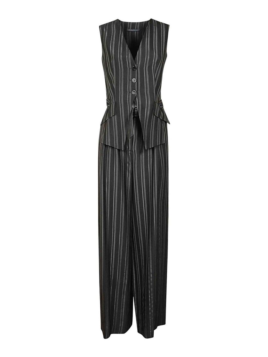 Alberta Ferretti Combinaison - Gris