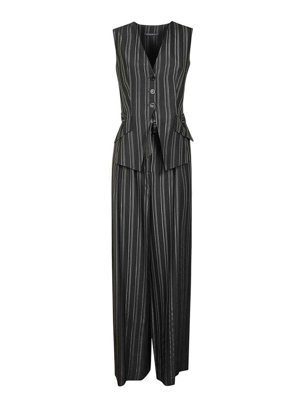 Alberta Ferretti Combinaison - Gris