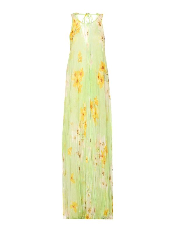 Pinko Robe Au Genou - Vert