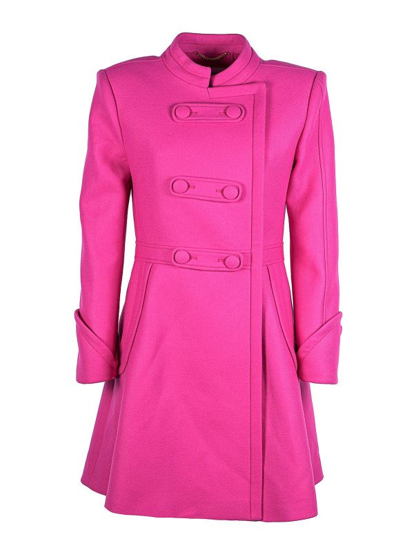 Moschino Manteau Court - Fuchsia