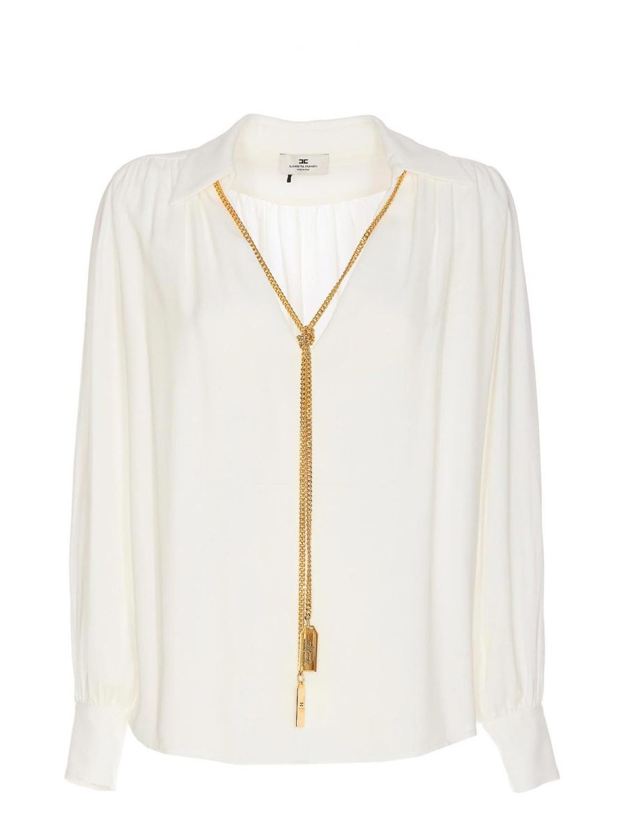 Elisabetta Franchi Blouse - Blanc