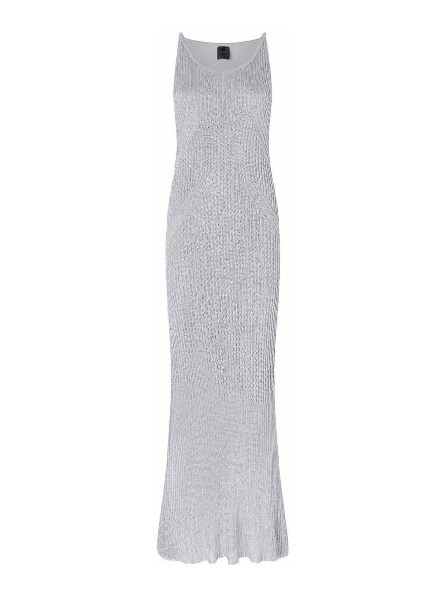 Pinko Maxi Robe - Argent