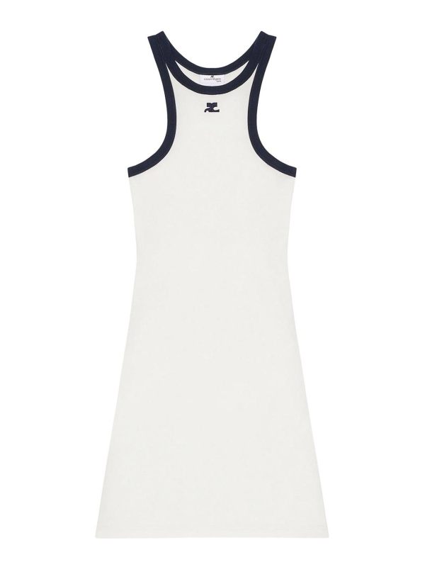 Courreges Pull Col Rond - Blanc