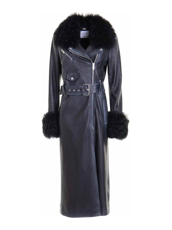 Blumarine Manteau Court - Noir