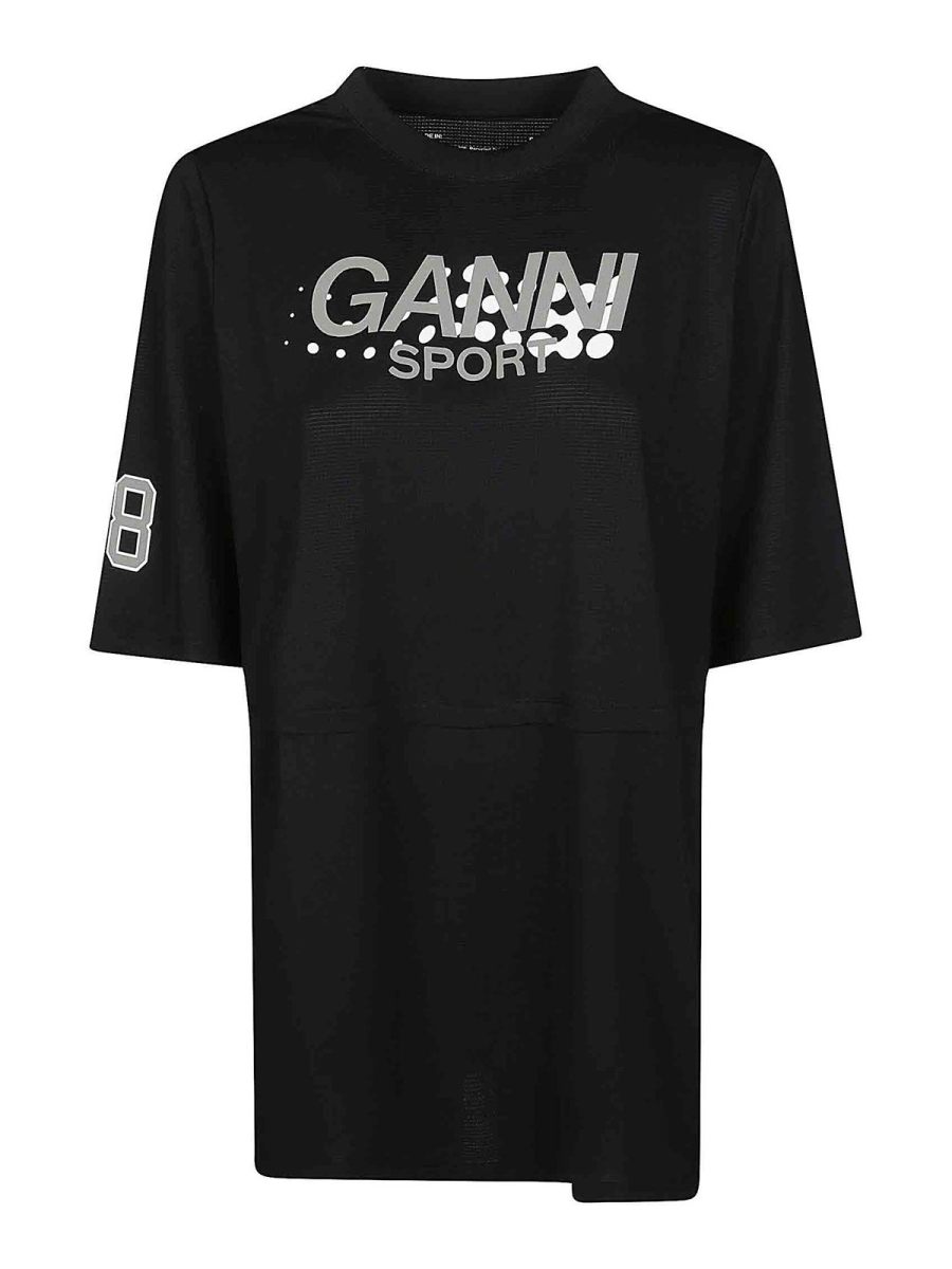 Ganni T-Shirt - Noir