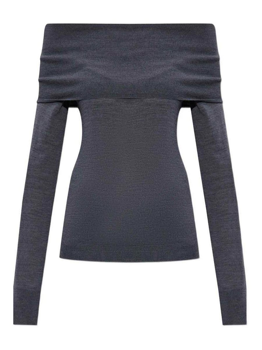 Stella Mccartney Pull Col Rond - Gris