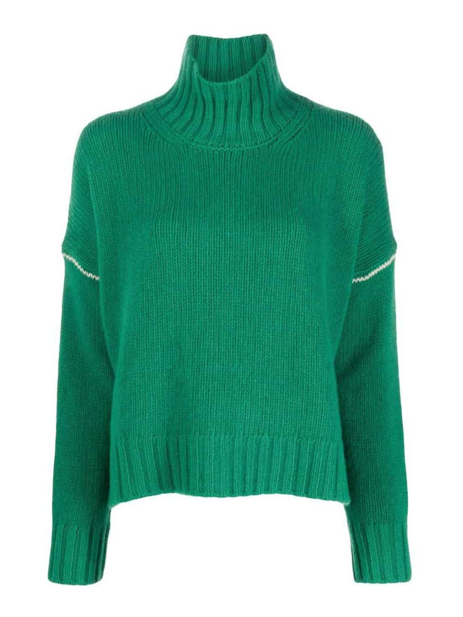 Woolrich Pull Col Roulé - Vert