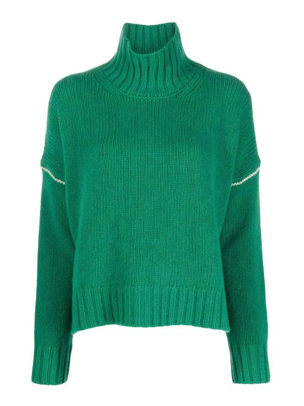 Woolrich Pull Col Roulé - Vert