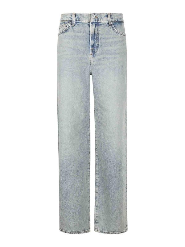 7 For All Mankind Jean Droit - Bleu Clair