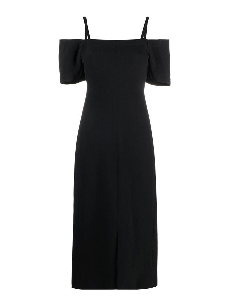 Victoria Beckham Robe Au Genou - Noir