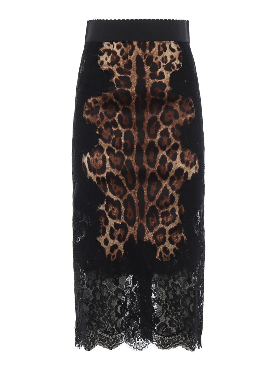 Dolce & Gabbana Jupe Midi - Noir